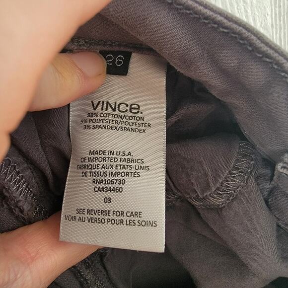Vince Riley Legging Dark Gray Skinny Jeans Pants Low Rise Stretch - Picture 8 of 13